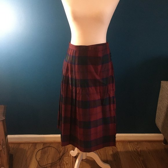 Vintage Charter Club Wrap Pleat Skirt - Picture 7 of 8